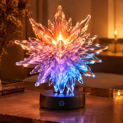 Crystal Starburst RGB Lamp – 16 Million Color Touch Control Night Light