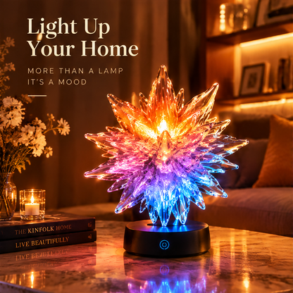Crystal Starburst RGB Lamp – 16 Million Color Touch Control Night Light