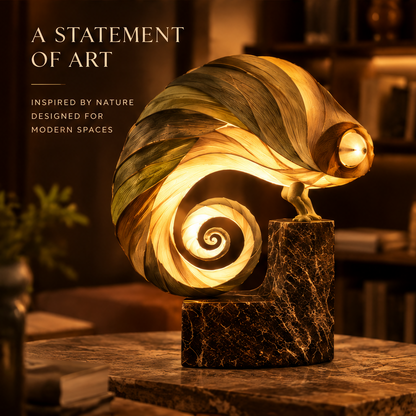 Sculptural Chameleon Table Lamp – Warm Ambient Art Light