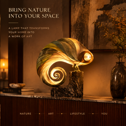 Sculptural Chameleon Table Lamp – Warm Ambient Art Light