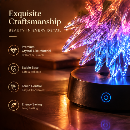Crystal Starburst RGB Lamp – 16 Million Color Touch Control Night Light